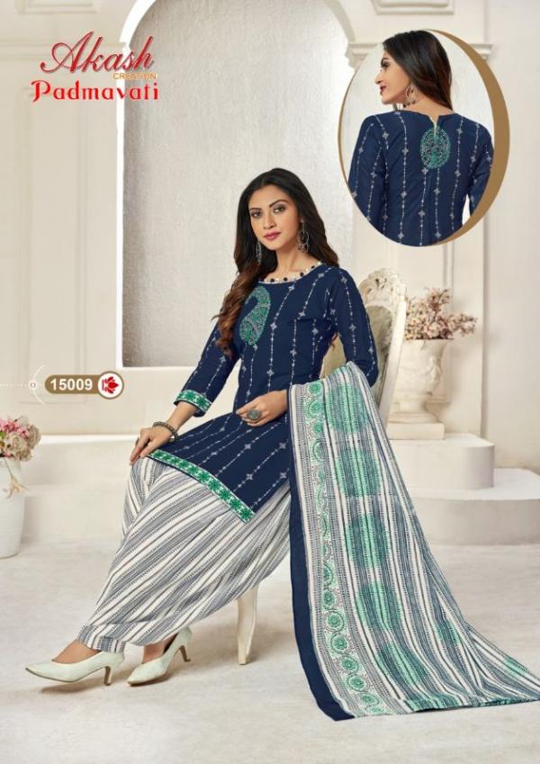 Akash Padmavati 15 Fancy Cotton Daily Wear Dress Materials